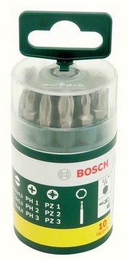Bosch Accessories Promoline 2607019454 Bitset 10-delig Plat, Kruiskop Phillips, Kruiskop Pozidriv Bosch Accessories Promoline 2607019454 Bitset 10-delig Plat, Kruiskop Phillips, Kruiskop Pozidriv