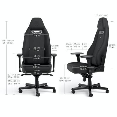 Noblechairs LEGEND Gaming leunstoel Gecapitonneerde zitting Zwart