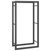 VidaXL Haardhoutrek 50x28x94 cm staal matzwart - thumbnail