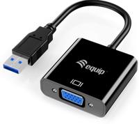 Equip 133384 usb 3.0 to vga adapter, 1080p, usb 3.2 gen 1, usb type-a, vga (d-sub) output - thumbnail