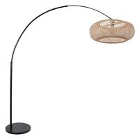 Steinhauer Vloerlamp Sparkled light bamboe beige zwart - thumbnail