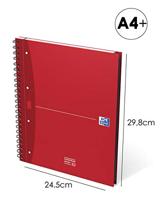Collegeblok oxford europeanbook a4+ 120 vel ass | 5 stuks - thumbnail