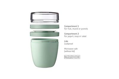 Mepal Lunchpot ellipse - nordic blue - 500 ml + 200 ml - thumbnail