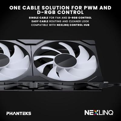Phanteks PH-F140M25_G2_DBK01 PC-ventilator (b x h x d) 140 x 25 x 140 mm Phanteks PH-F140M25_G2_DBK01 PC-ventilator (b x h x d) 140 x 25 x 140 mm
