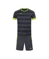 JAKO 4214K Shirt Celtic Melange Km Kids - Antraciet/Lemon - 116 - thumbnail