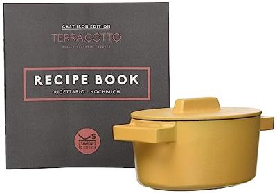 Braadpan Terra.Cotto Gietijzer Ovaal met deksel 13x10 cm