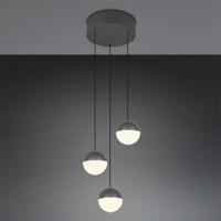 Trio 3-lichts hanglampSenta rond antraciet - R33553342 - thumbnail