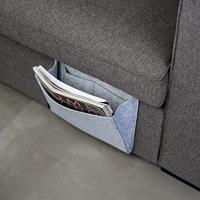 QUVIO Organizer voor bed of bank vilt grijs - thumbnail