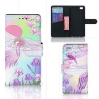 Huawei Ascend P8 Lite | Telefoonhoesje | Met pasjeshouder | Bird - thumbnail