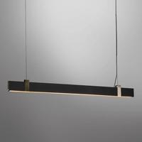 Hanglamp led verlichting boven bureau zwart goud &apos;Lilt&apos; l115cm - thumbnail