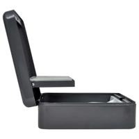 VidaXL Cash box met slot donkergrijs 30 x 24 x 9 cm staal - thumbnail