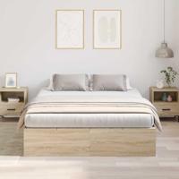 Bedframe Sonoma eiken 200 x 150 x 31.5 cm Bewerkt hout - thumbnail