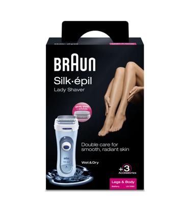 Braun LS5160 Silk-Epil 3in1 Lady Shaver Blauw Braun LS5160 Silk-Epil 3in1 Lady Shaver Blauw
