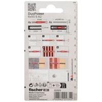 Fischer 537670 DuoPower 6 x 50 S A2 K NV Deuvelset 50 mm 6 mm 1 set(s) - thumbnail