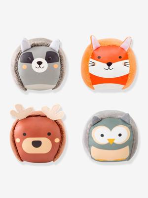 De Dooballs - Set van 4 zachte ballen - BABYTOLOVE groen