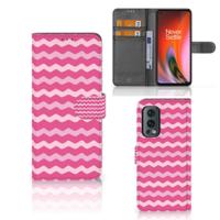 OnePlus Nord 2 5G | Telefoon Hoesje | Waves Pink - thumbnail