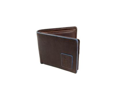 Leren heren Bilfold RFID blocking portemonnee laag bruin Leren heren Bilfold RFID blocking portemonnee laag bruin