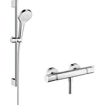 Hansgrohe Croma Select S Vario / Ecostat Comfort douchecombinatie 65cm Wit-Chroom