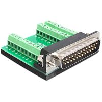 Delock Adapter 65318 D-sub male connector 180 ° Aantal polen: 25, 27 1 stuk(s) - thumbnail
