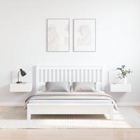 Nachtkastje 2 pcs Wit 42 x 32,5 x 40 cm Massief grenenhout - thumbnail