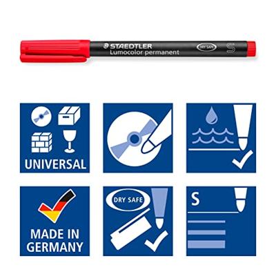 Staedtler Foliestift 313 WP8 313 WP8 Blauw, Bruin, Geel, Groen, Oranje, Rood, Zwart, Violet - thumbnail