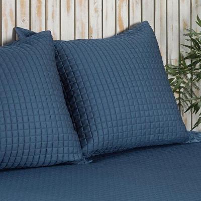 Dommelin Dommelin Sierkussenhoes Chicago Satijn 300TC Nachtblauw 60x70 cm