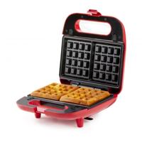 DOMO Snack Party 5in1 Sandwich toaster CoolTouch-behuizing, Anti-aanbaklaag Rood - thumbnail