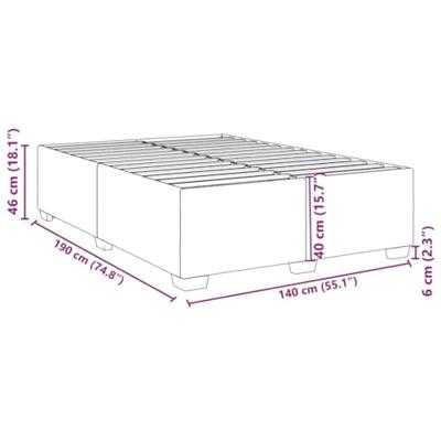 Bedframe zonder matras 140x190 cm fluweel donkergroen