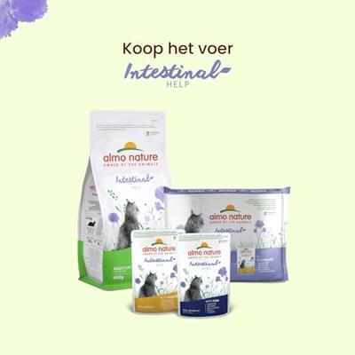 Almo Nature Intestinal Help met gevogelte natvoer kat (70 g) 60 x 70 g - thumbnail