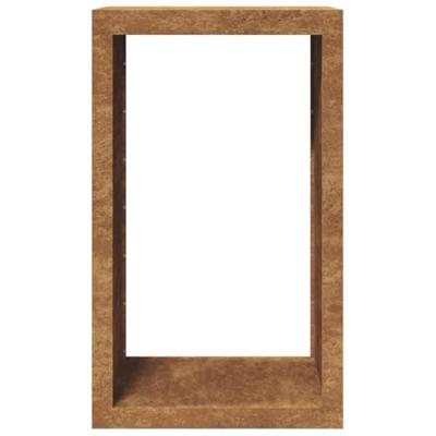 VidaXL Brandhoutrek 60x40x100 cm weervast staal