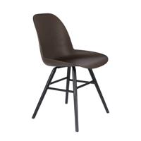 Zuiver Albert Kuip Coffee Eetkamerstoelen - Set van 2 - Bruin - thumbnail