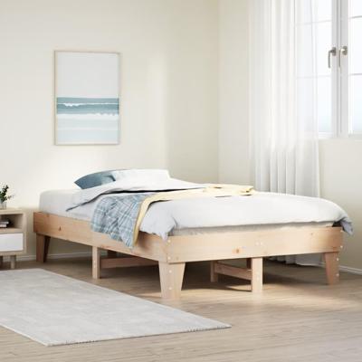 Bedframe zonder matras massief grenenhout 135x190 cm Bedframe zonder matras massief grenenhout 135x190 cm