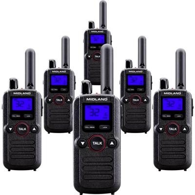 Midland 6er Set Midland BR180 Business Radio C1625.01 PMR-portofoon