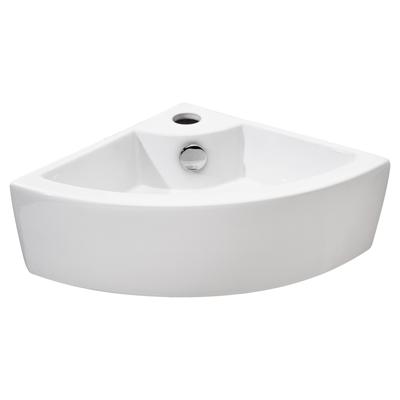 Hoekfontein Differnz Hera 12.5x32x32 cm Keramiek Wit