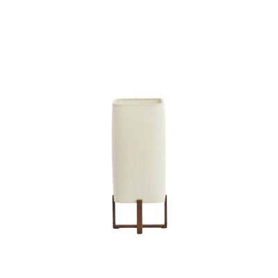 Light & Living TafellampWyn 39cm - crème touw met walnoot look - 1894183