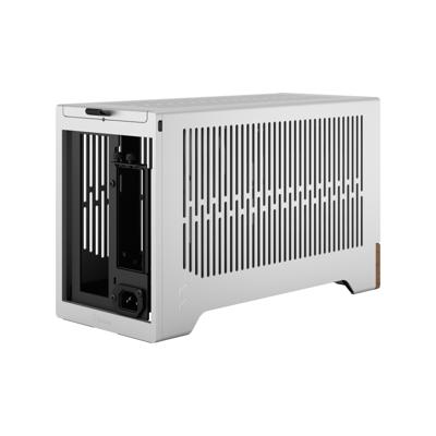 Fractal Design terra mini tower behuizing (zilver/houtkleur | 1x usb-a | 1x usb-c)