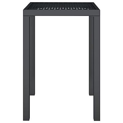 Tuintafel 50x50x72 cm staal antracietkleurig