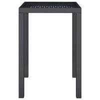 Tuintafel 50x50x72 cm staal antracietkleurig - thumbnail