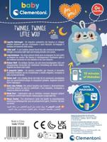 Clementoni baby twinkle winkle kleine wolf blauw knuffel nachtlamp - thumbnail