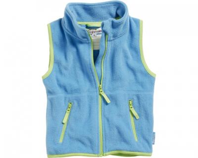 Playshoes fleece vestje contrast Aqua Blauw-164 Playshoes fleece vestje contrast Aqua Blauw-164