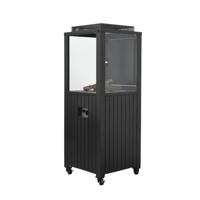 Cozy Living sfeerhaard Sevilla carbon black 55x55xH151 - Garden impressions - thumbnail