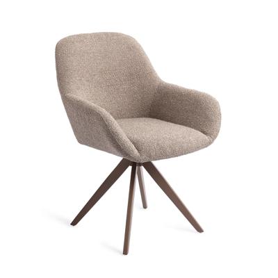 Jesper Home Kushi eetkamerstoel Stone Haze turn brown