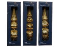 Piek glas L7,2b7,2h31 cm goud a3 Decoris - Decoris - thumbnail