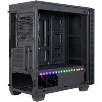 Inter-Tech x-608 infinity micro midi tower behuizing (zwart | 1x usb-a | 1x usb-c | rgb | window) - thumbnail