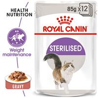 ROYAL CANIN FHN Sterilised in saus - natvoer voor volwassen katten - 12x85g - thumbnail