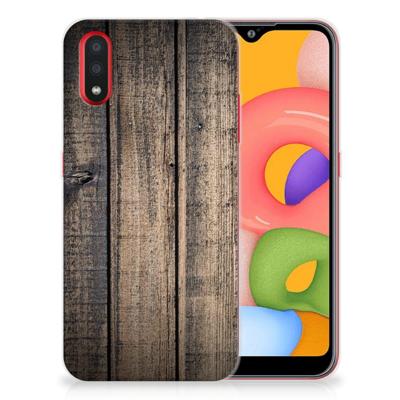 Samsung Galaxy A01 | Bumper Hoesje | Steigerhout