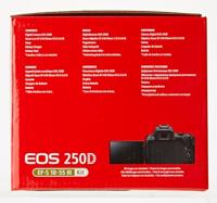 Canon EOS 250D digitale camera - met EF-S 18-55 mm 3,5-5,6 IS STM-lens (24, 1 megapixels, 7, 7 cm (3 inch) Vari-hoekdisplay, APS-C-sensor, 4K, Full-HD, DIGIC 8, WLAN, Bluetooth), zwart - thumbnail