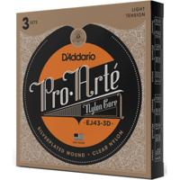 D&apos;Addario EJ43-3D Pro-Arte Nylon Light Tension snaren voor klassieke gitaar (3 sets) - thumbnail