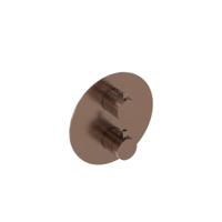 Afbouwdeel Therm. MAY Met 2-Weg Stop-Omstel Geborsteld Mat Koper Pvd - thumbnail