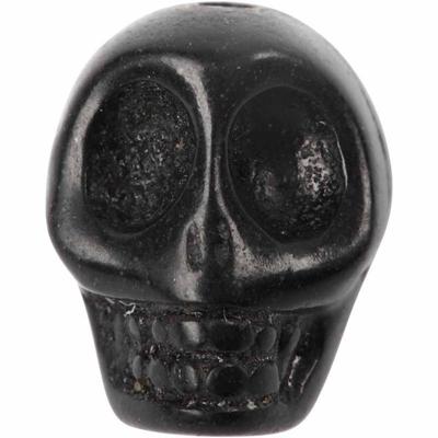 Creativ Company Howlite, d 12 mm, gatgrootte 1,5 mm, zwart, 32 stuk/ 1 doos